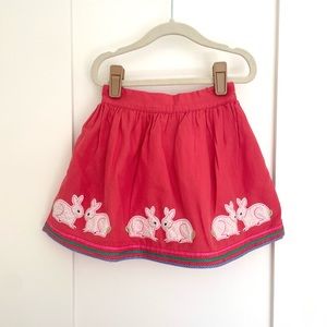 Mini Boden Bunny Appliqué Skirt 3/4